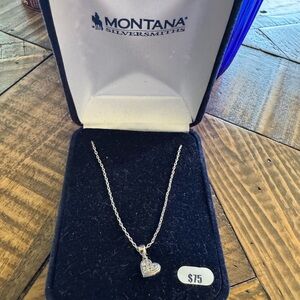 Montana Silversmiths Silver Heart Charm Necklace